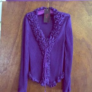 Susan Lucci long sleeve ruffle blouse💋